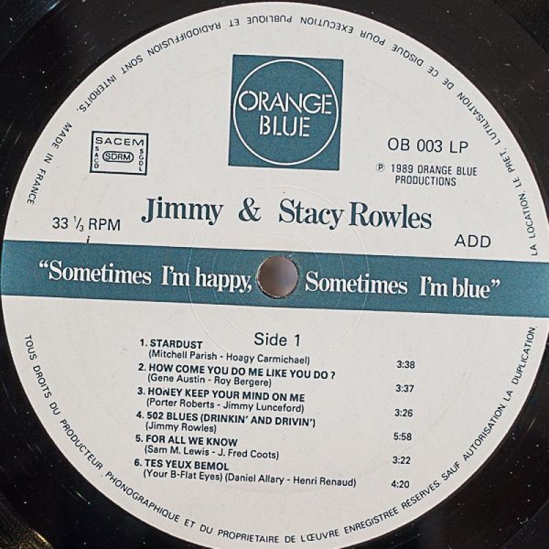 画像4: ステイシー・ロウルズ(tp)/Aometimes I'm happy, Sometimes I'm blue (4)