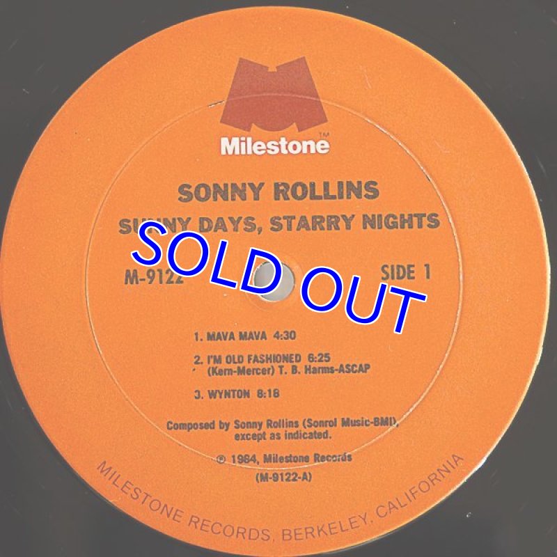 画像3: ソニー・ロリンズ(ts)/SUNNY DAYS STARRY NIGHTS (3)