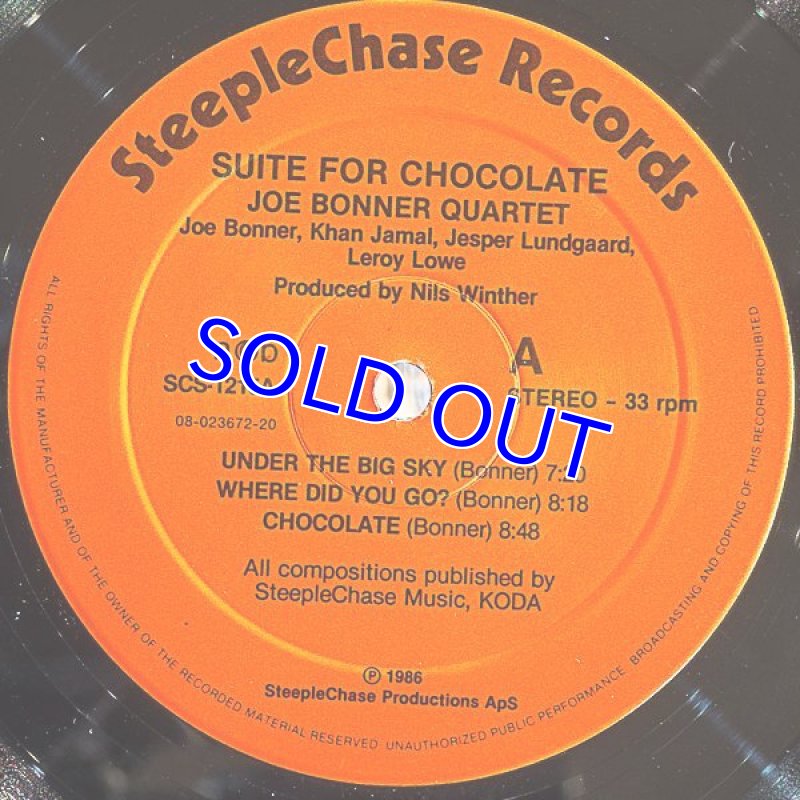画像4: ジョー・ボナー・カルテット/SUITE FOR CHOCOLATE (4)