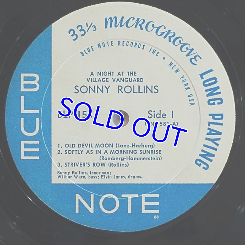 画像3: ソニー・ロリンズ(ts)/A NIGHT AT THE VILLAGE VANGUARD (3)