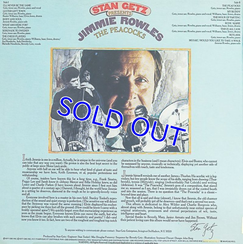 画像2: ジミー・ロウルズ(p)/THE PEACOCKS (2)