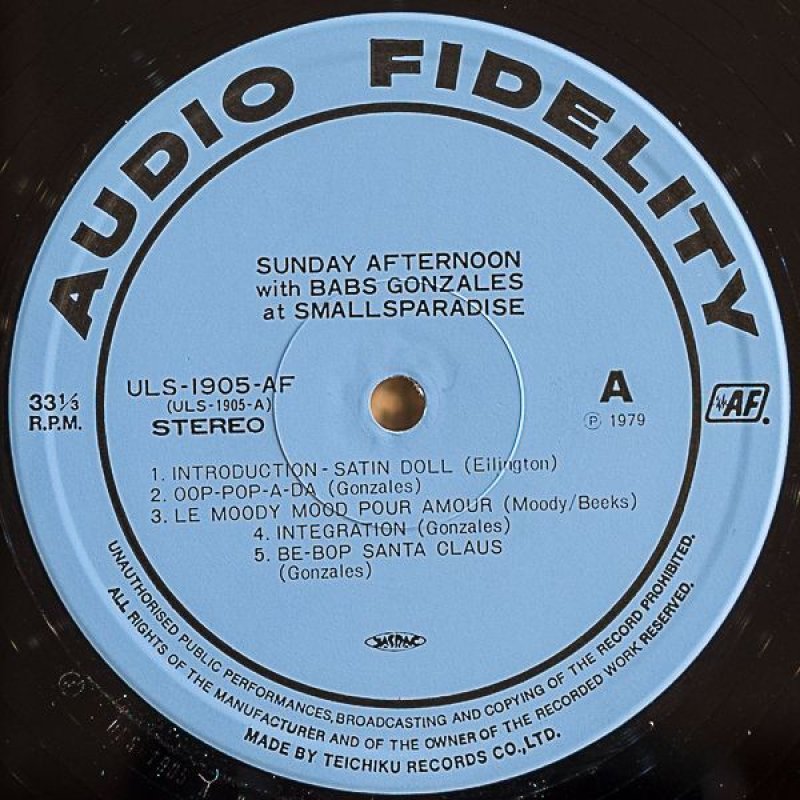 画像4: バブス・ゴンザレス/サンディ・アフタヌーン (4)