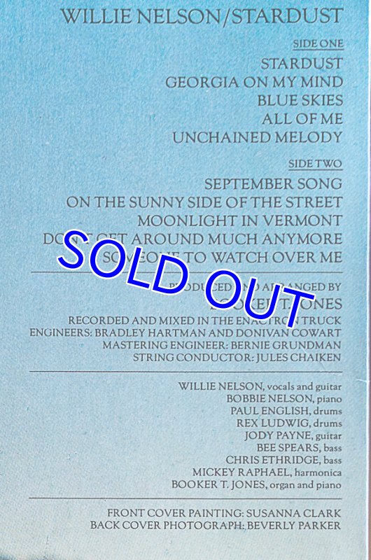 画像3: ウィリー・ネルソン/STARDUST(US盤) (3)