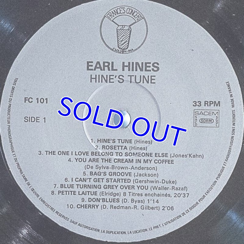 画像3: アール・ハインズ(p)/HINE'S TUNE (3)