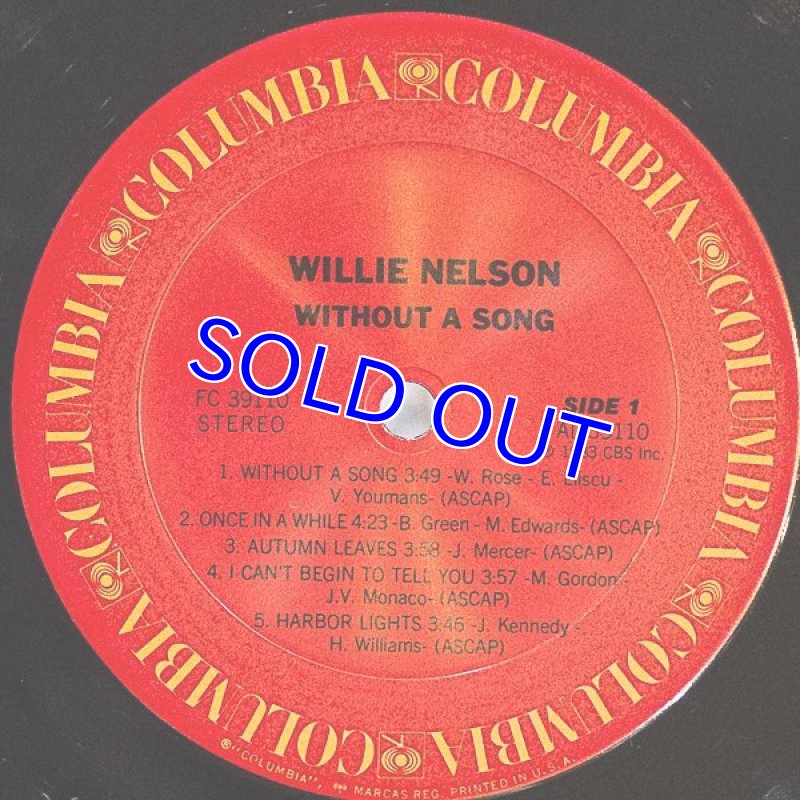 画像3: ウィリー・ネルソン/WITHOUT A SONG(US盤) (3)