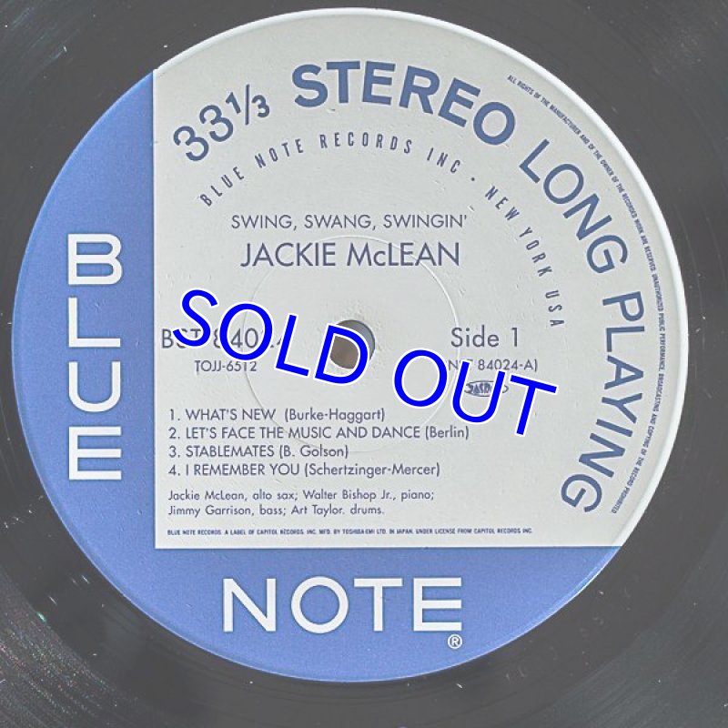 画像3: ジャッキー・マクリーン(as)/スイング・スワング・スインギン (3)