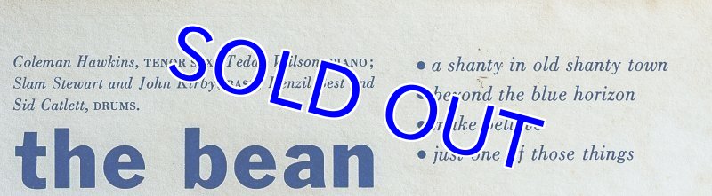 画像3: コールマン・ホーキンス(ts)/the bean(EP盤) (3)