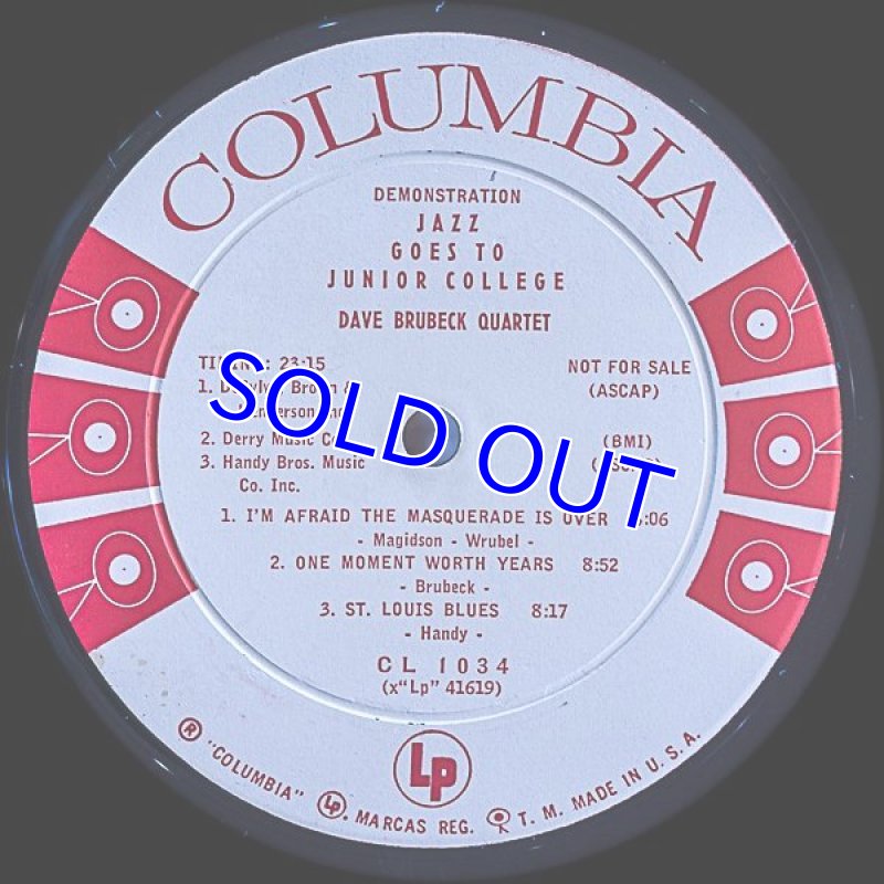 画像3: デイヴ・ブルーベック・カルテット/JAZZ GOES TO JUNIOR COLLEGE (3)