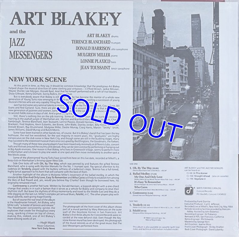 画像2:  アート・ブレイキー&ジャズ・メッセンジャーズ/NEW YORK SCENE (2)