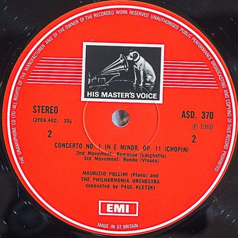 画像4: マウリツィオ・ポリーニ（pf）/ショパン:ピアノ協奏曲第1番ホ短調作品11 (4)