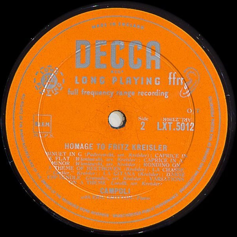 画像4: アルフレード・カンポーリ(Vn）/HOMAGE TO FRITZ KREISLER (4)