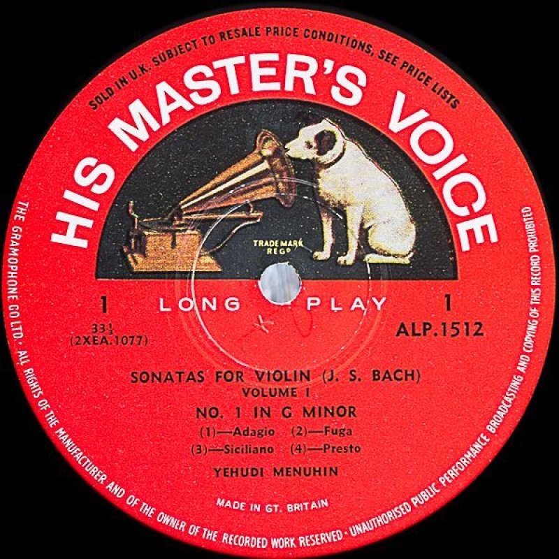 画像3: ユーディ・メニューイン/バッハ・ヴァイオリン・ソナタ第1，2番 (3)