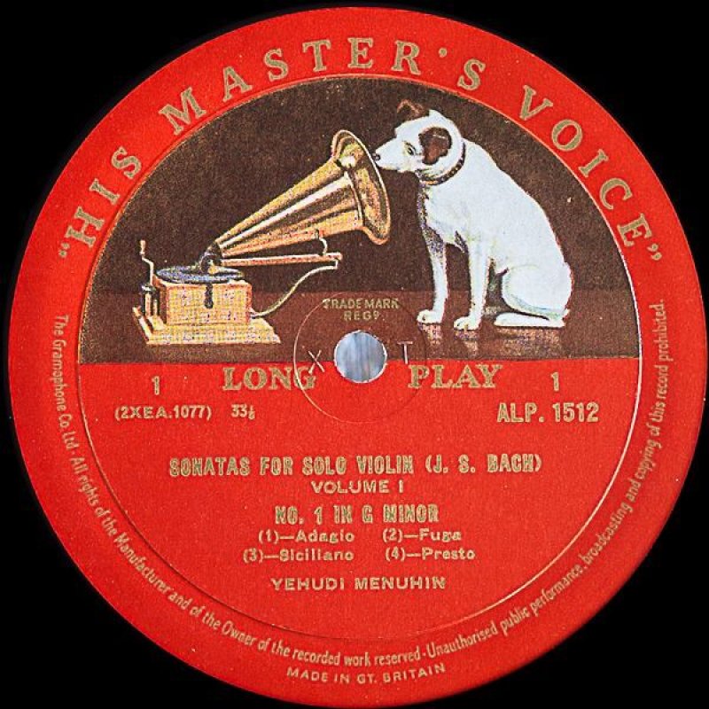 画像3: ユーディ・メニューイン(Vn）/バッハ：無伴奏ヴァイオリンのためのソナタとパルティータ (3)