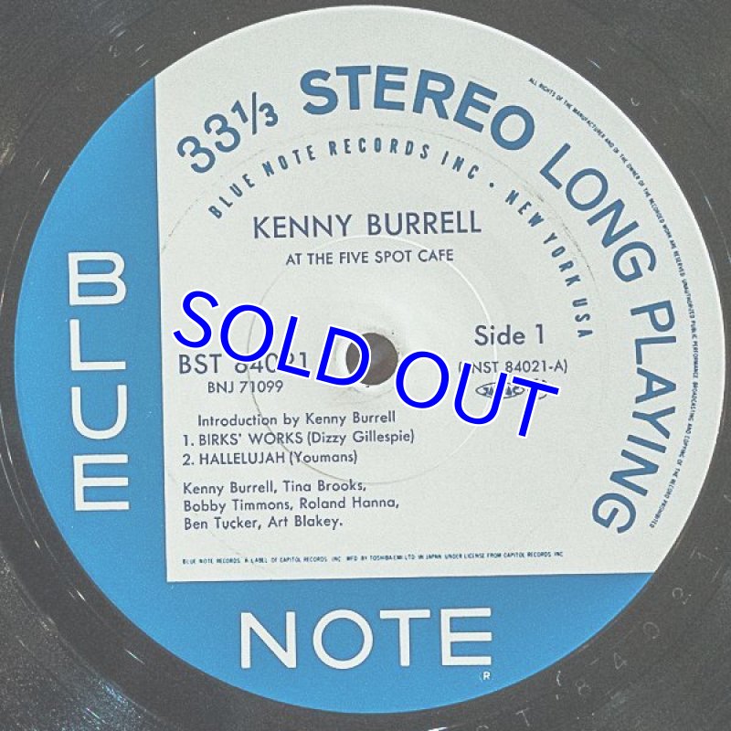 画像3: ケニー・バレル(g)/アット・ザ・ファイブ・スポット・カフェ (3)