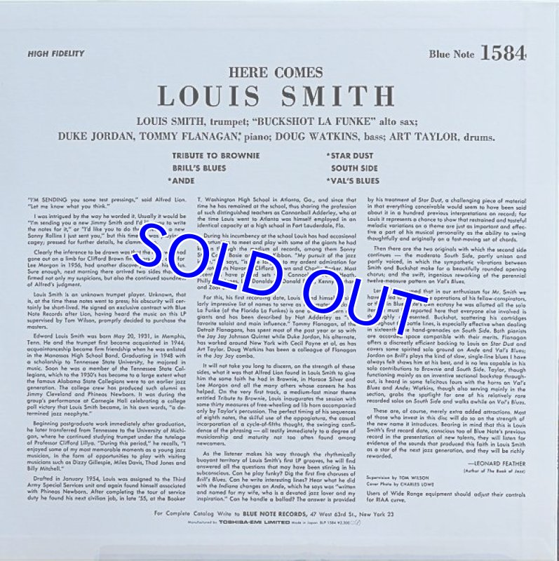 画像2: ルイス・スミス(tp)/ヒア・カムズ(見本盤) (2)