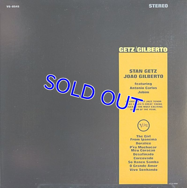 画像2: スタン・ゲッツ(ts)/ゲッツ/ジルベルト (2)