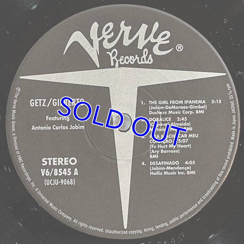 画像3: スタン・ゲッツ(ts)/ゲッツ/ジルベルト (3)