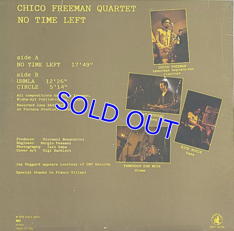 画像2: チコ・フリーマン（ts,ss,cl）/NO TIME LEFT (2)