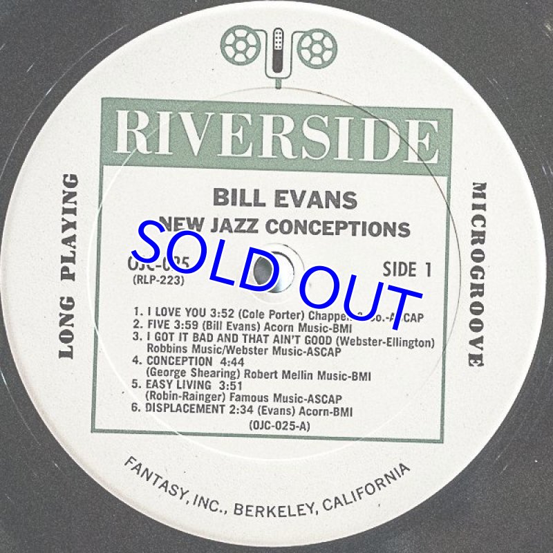 画像3: ビル・エヴァンス(p)/NEW JAZZ CONCEPTIONS (米OJC) (3)