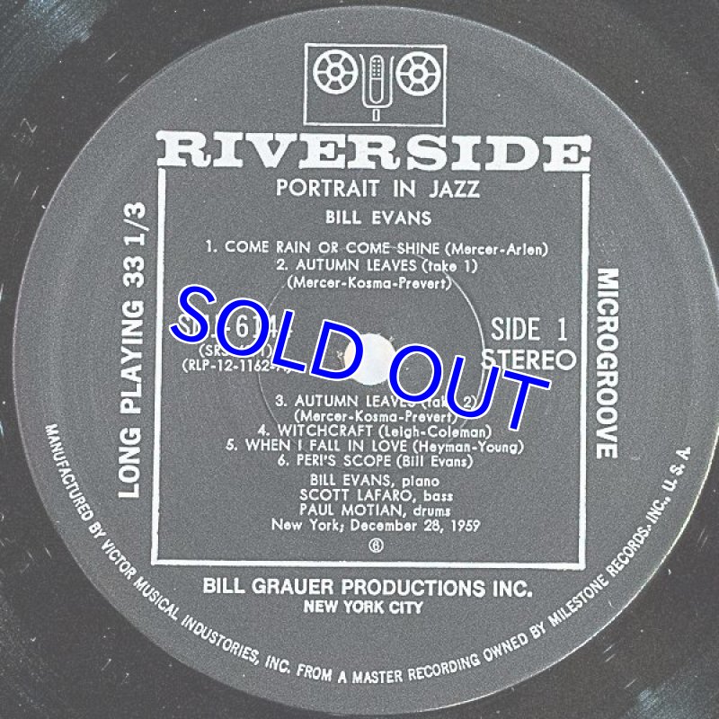 画像3: ビル・エヴァンス(p)/ポートレイト・イン・ジャズ (3)