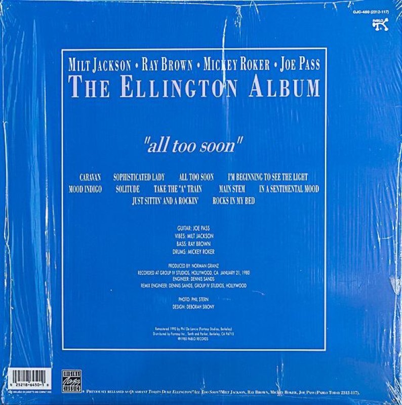 画像2: ALL TOO SOON/ミルト・ジャクソン(vib) (2)