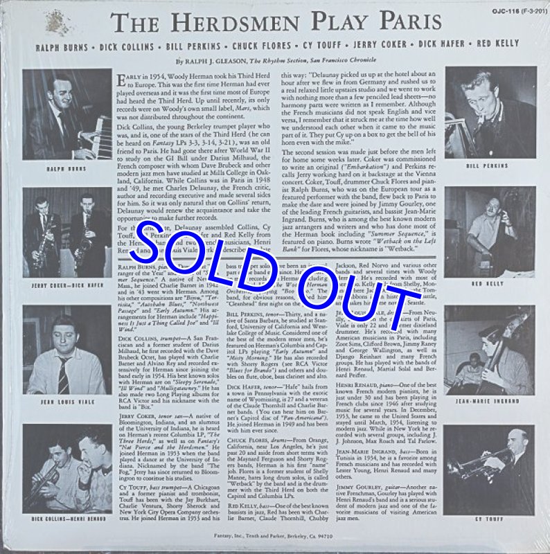 画像2: VARIOUS ARTISTS/THE HERDSMEN PLAY PARIS (2)