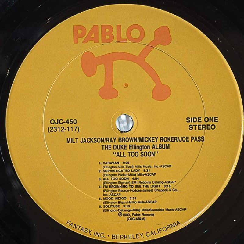 画像3: ALL TOO SOON/ミルト・ジャクソン(vib) (3)