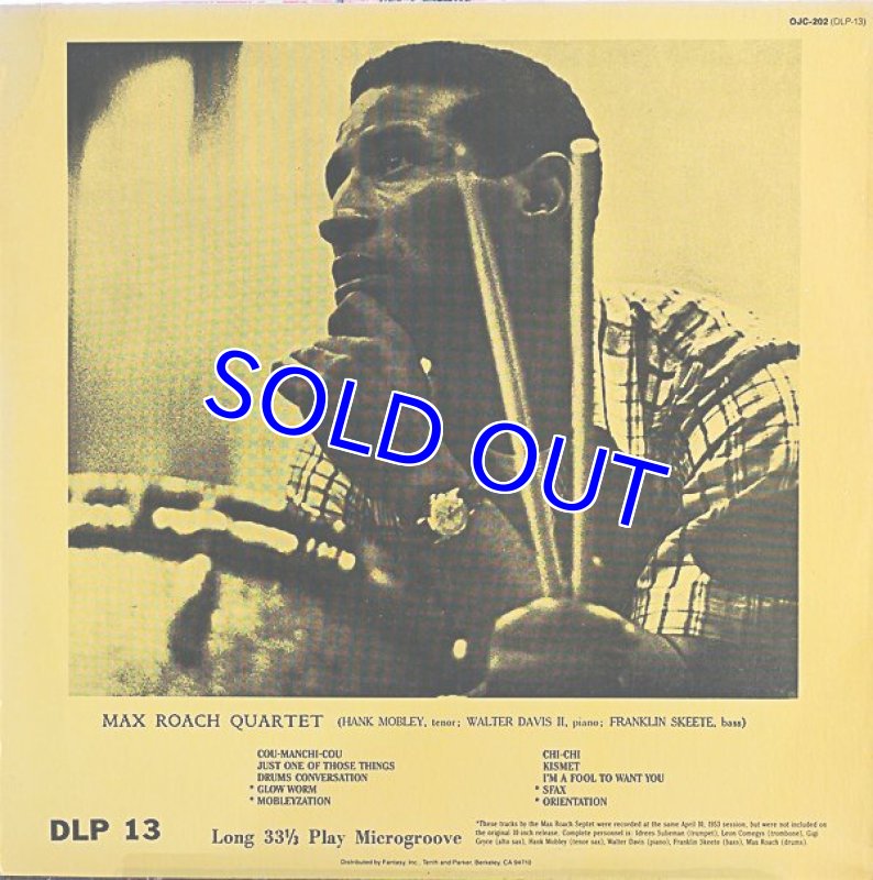 画像2: マックス・ローチ・カルテット/FEATURING HANK MOBLEY (2)