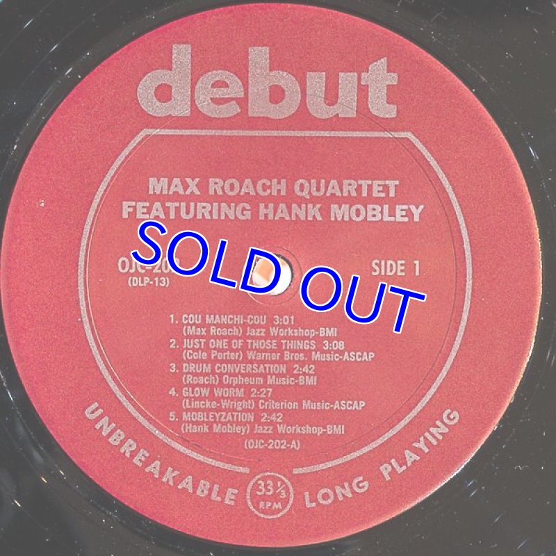 画像3: マックス・ローチ・カルテット/FEATURING HANK MOBLEY (3)