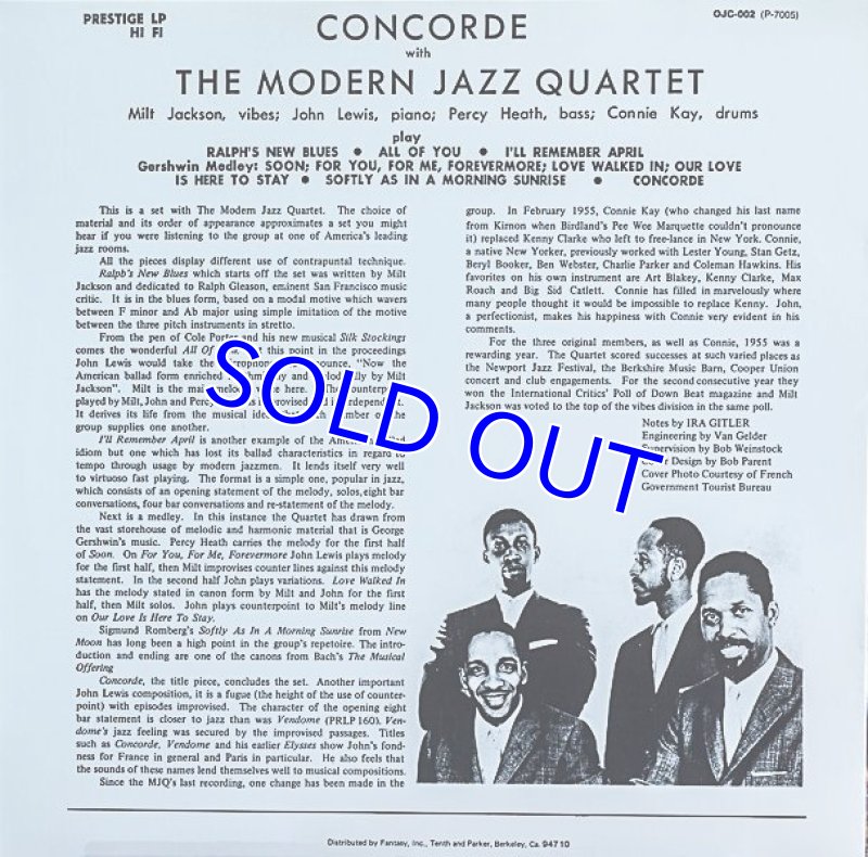 画像2: MJQ/CONCORDE (2)