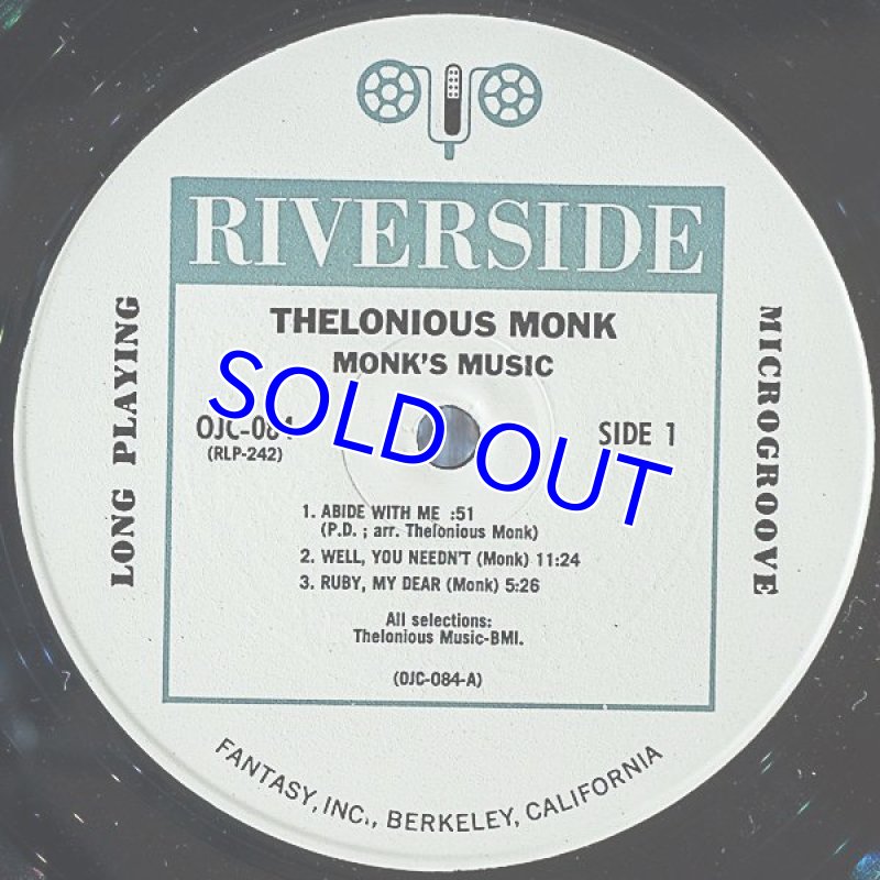 画像3: セロニアス・モンク(p)/MONK'S MUSIC (3)