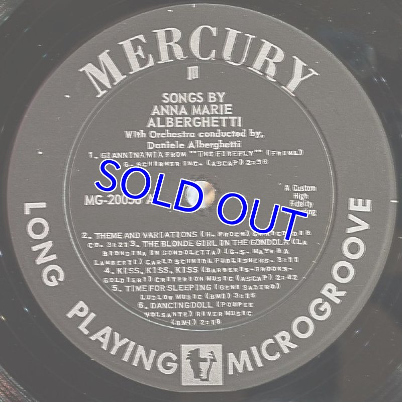 画像3: アナ・マリア・アルバゲッティ/SONGS BY ANNA MARIA ALBERGHETTI (3)