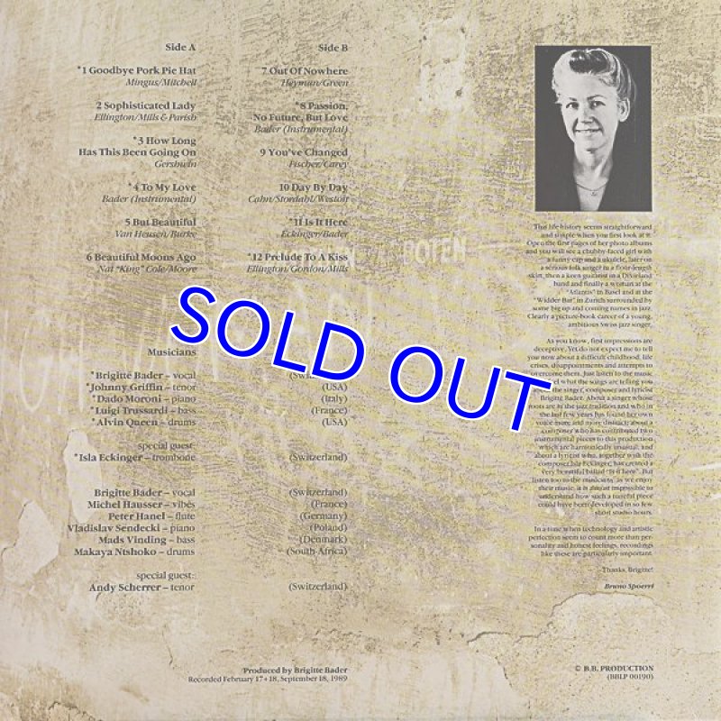 画像2: ブルジット・ベイダー（MEETS JONNY GRIFFIN）/Passion,No Future,But Love (2)