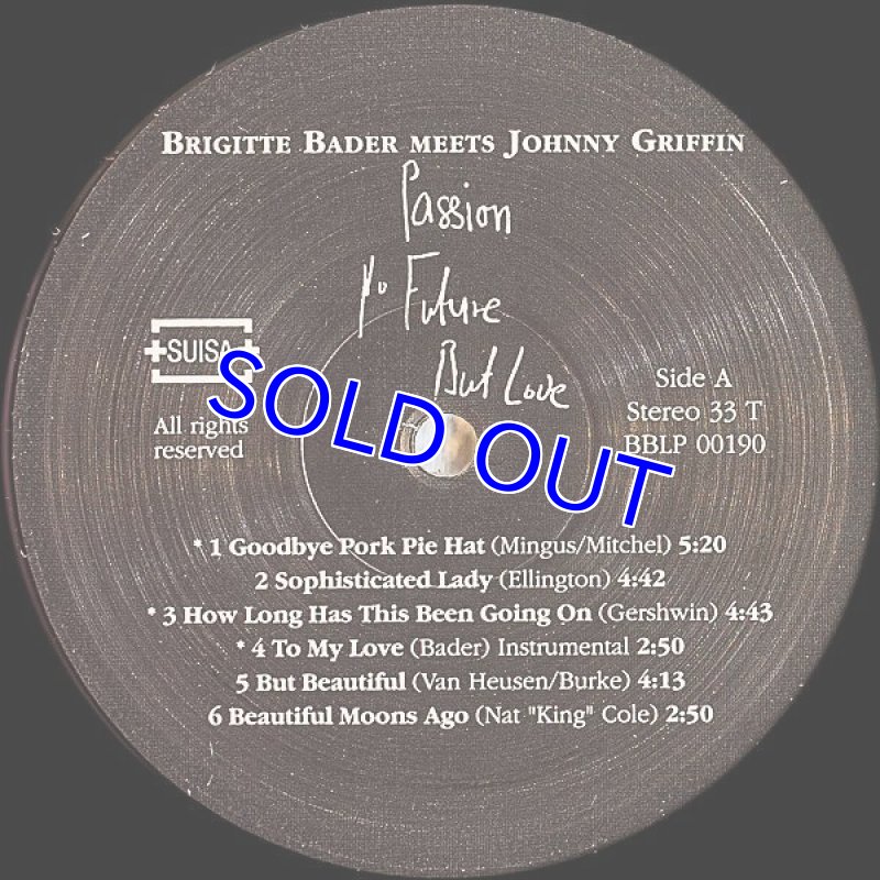 画像5: ブルジット・ベイダー（MEETS JONNY GRIFFIN）/Passion,No Future,But Love (5)