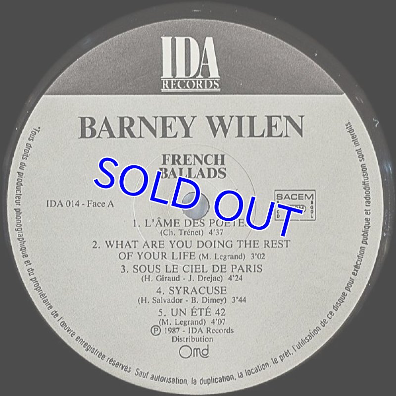 画像3: バルネ・ウィラン（ts）/FRENCH BALLADS (3)