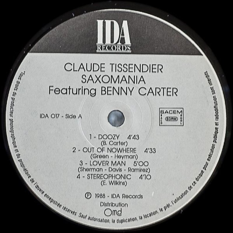 画像4: クロード・ティセンダー(as)/SAXOMANIA (4)