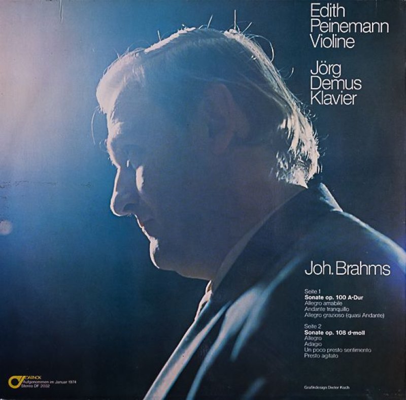 画像2: エディト・パイネマン(Vn)/ブラームス・ヴァイオリン・ソナタop.100、op.108 ,op.78 (2)