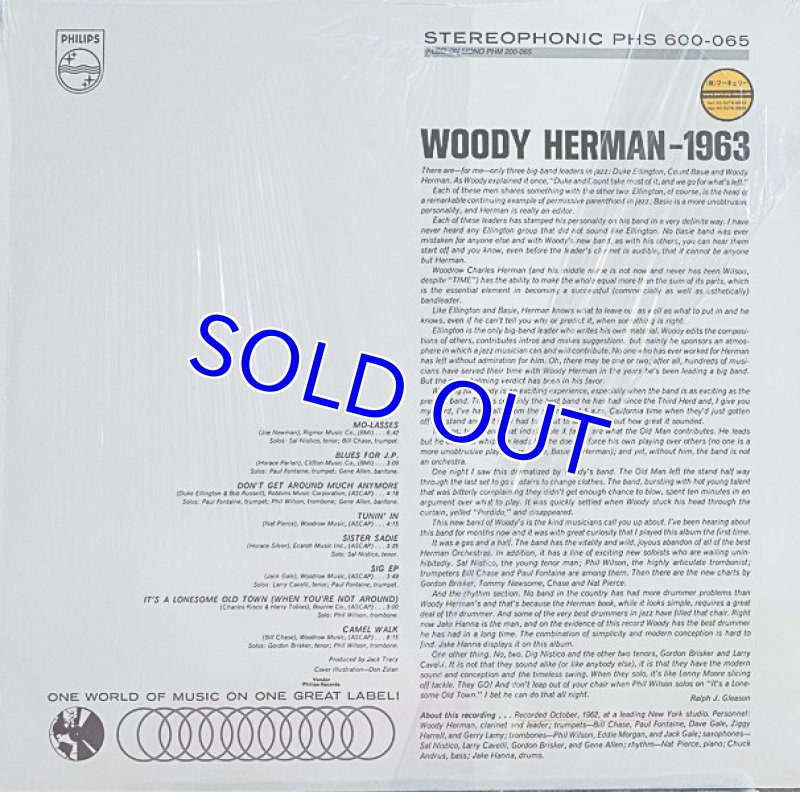 画像2: ウディ・ハーマン/WOODY HERMAN:1963 (2)