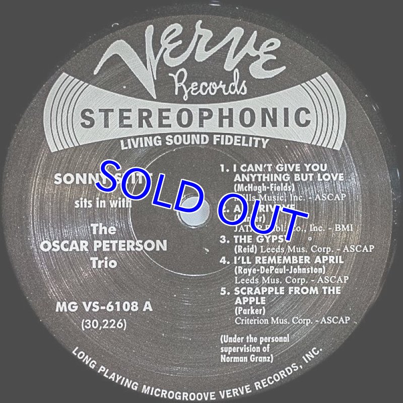 画像3: ソニー・スティット(as)/WITH THE OSCER PETERSON TRIO (3)