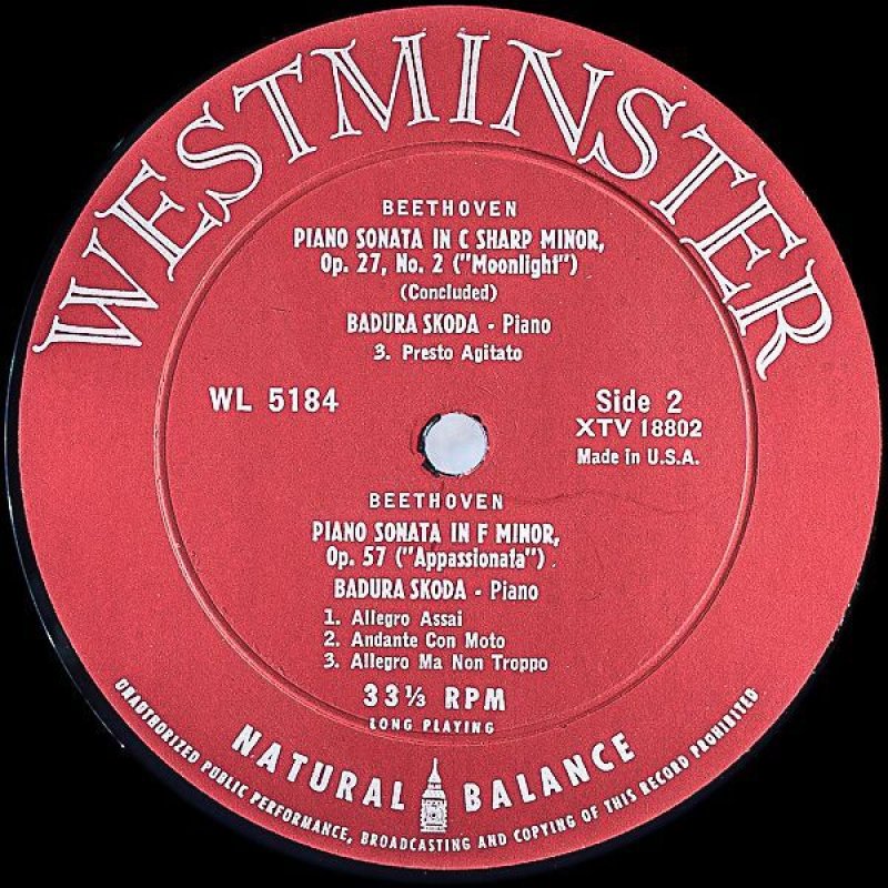 画像4: パウル・バドゥラ＝スコダ（pf）/ベートーヴェン：月光、悲愴、熱情 (4)
