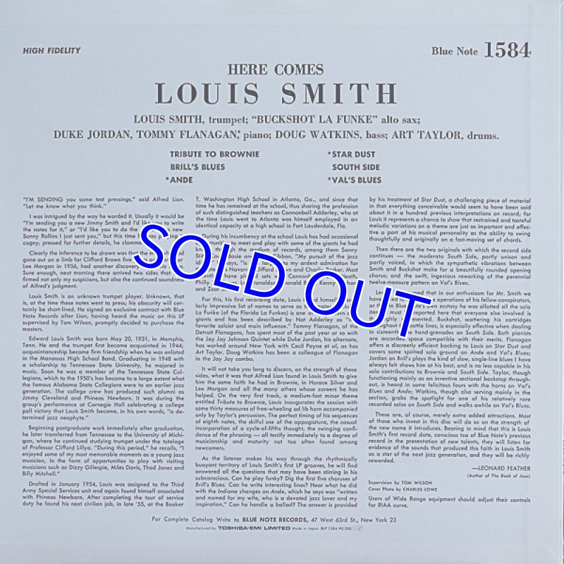 画像2: ルイス・スミス(tp)/ヒア・カムズ(非売品) (2)