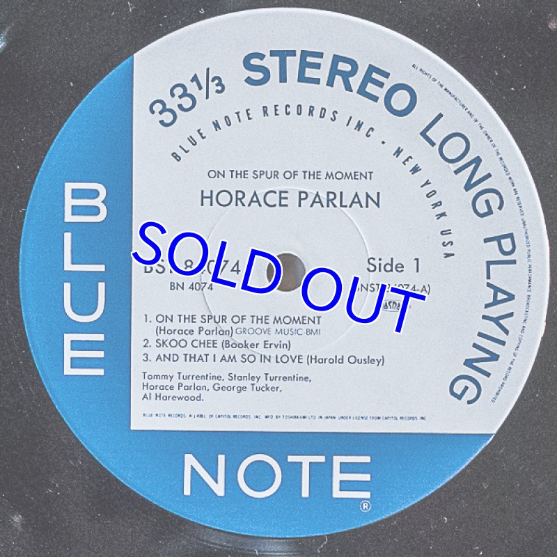 画像3: ホレス・パーラン(p)/オン・ザ・スパー・オブ・ザ・モーメント (3)