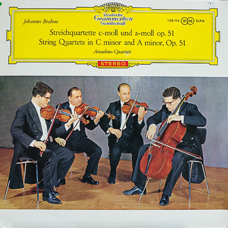 画像1: アマデウス弦楽四重奏団/ブラームス：弦楽四重奏曲第1番ハ短調作品51-1,2 (1)