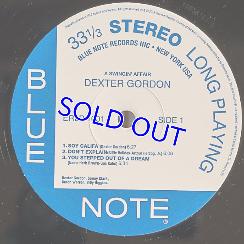 画像3: デクスター・ゴードン(ts)/A SWINGIN' AFFAIR (3)