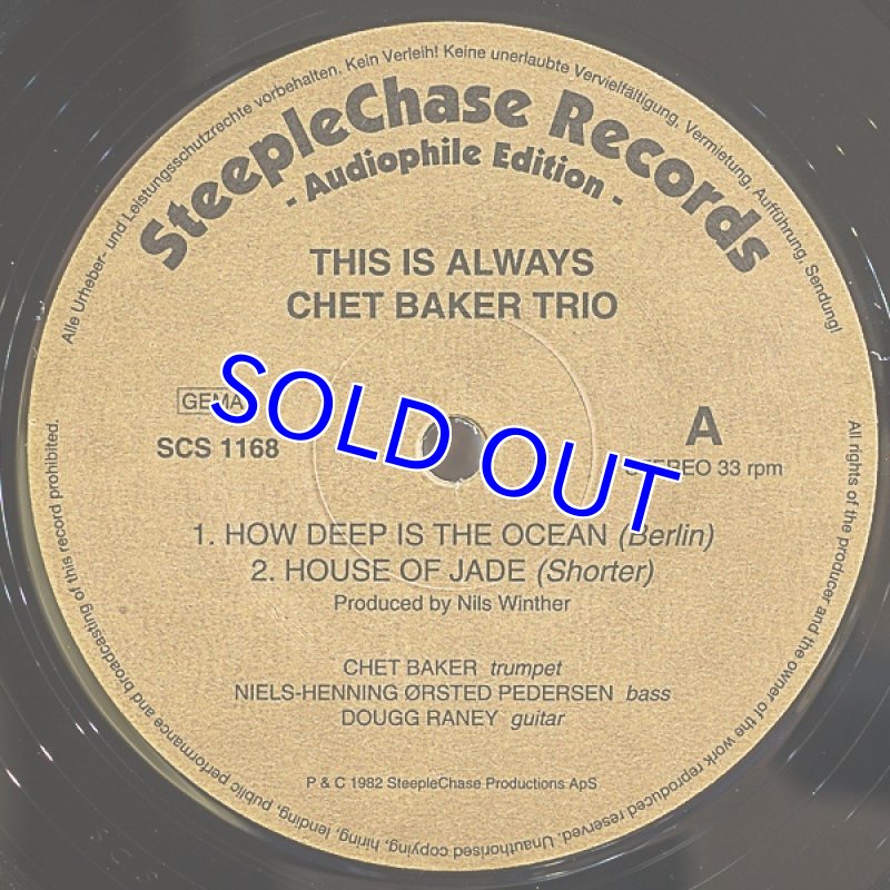 画像3: チェット・ベイカー(tp)/THIS IS ALWAYS  (3)
