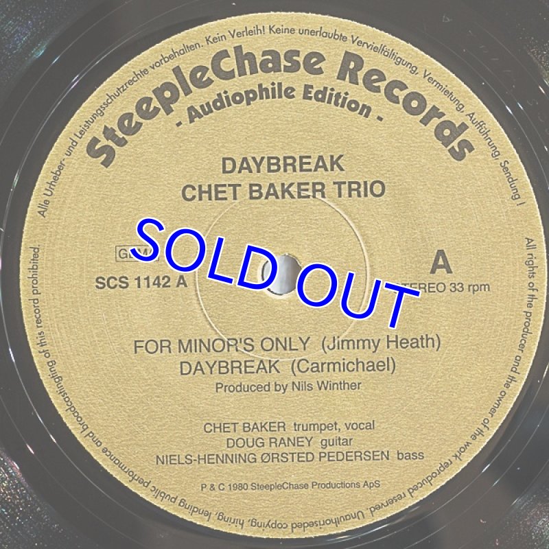 画像3: チェット・ベイカー(tp)/DAYBREAK (3)
