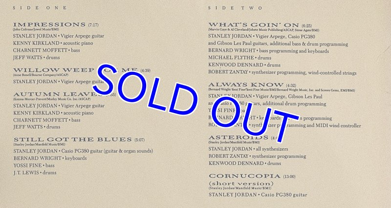 画像3: スタンリー・ジョーダン（ts）/CORNUCOPIA (3)