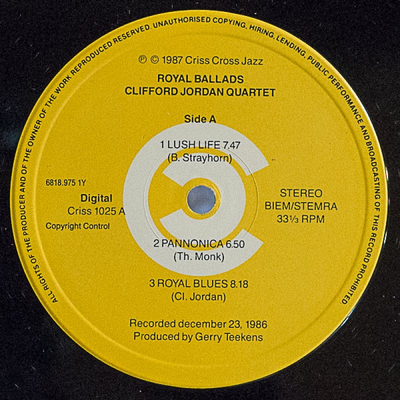 画像4: クリフォード・ジョーダン(ts)/ROYAL BALLADS (4)