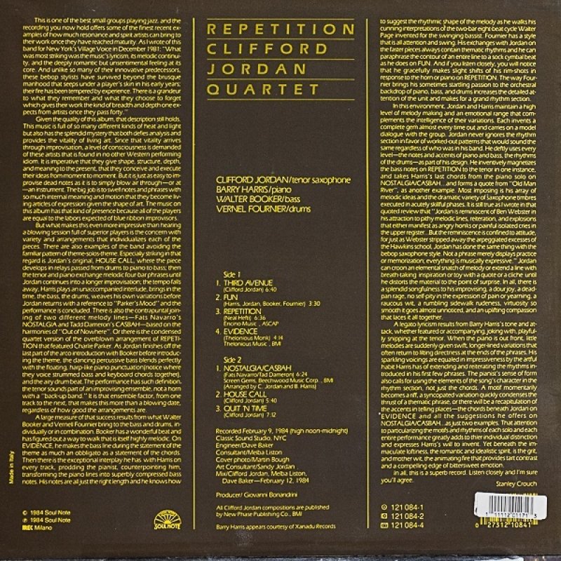 画像2: クリフォード・ジョーダン(ts)/Repetition (2)