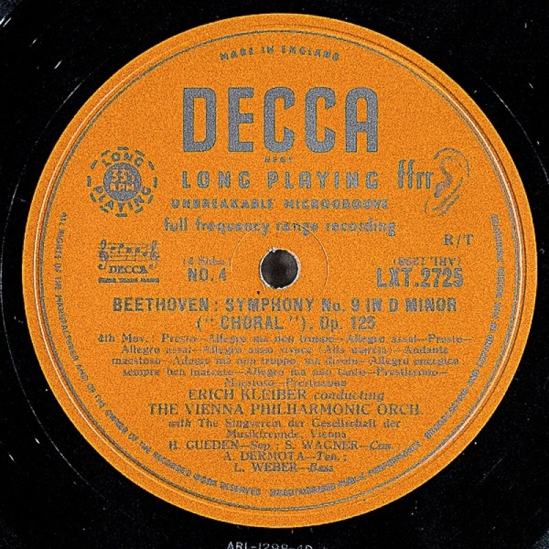 画像3: エーリッヒ・クライバー指揮/ベートーヴェン：交響曲第9番ニ短調作品125 (3)
